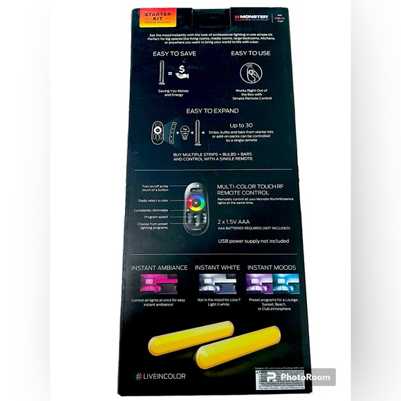 🔥2 LED Bar Light Kit with remote🔥 - Picture 2 of 5